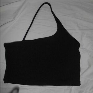 Asymmetrical halter top